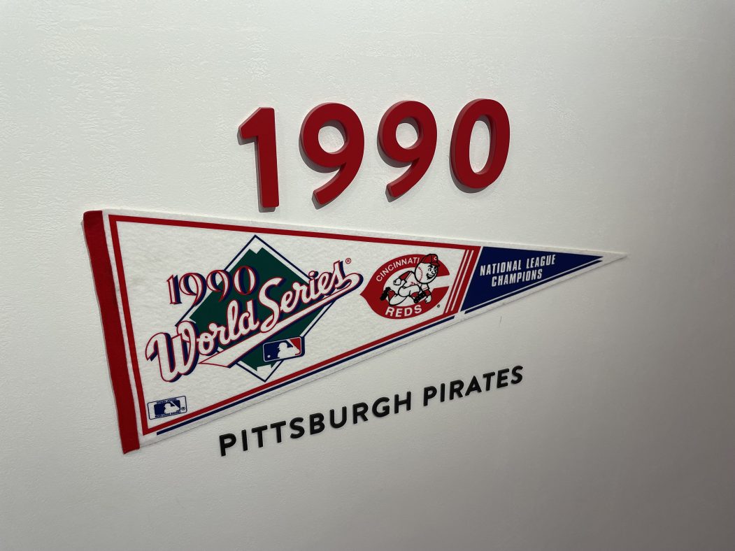 A Reds 1990 World Series pennant
