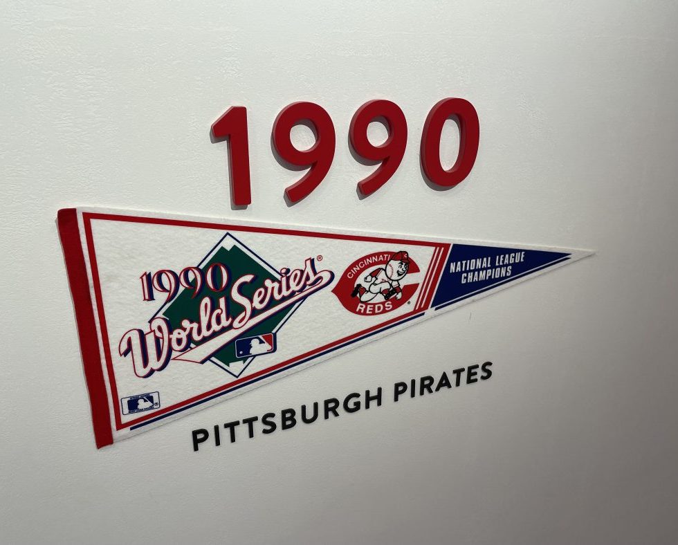 A Reds 1990 World Series pennant