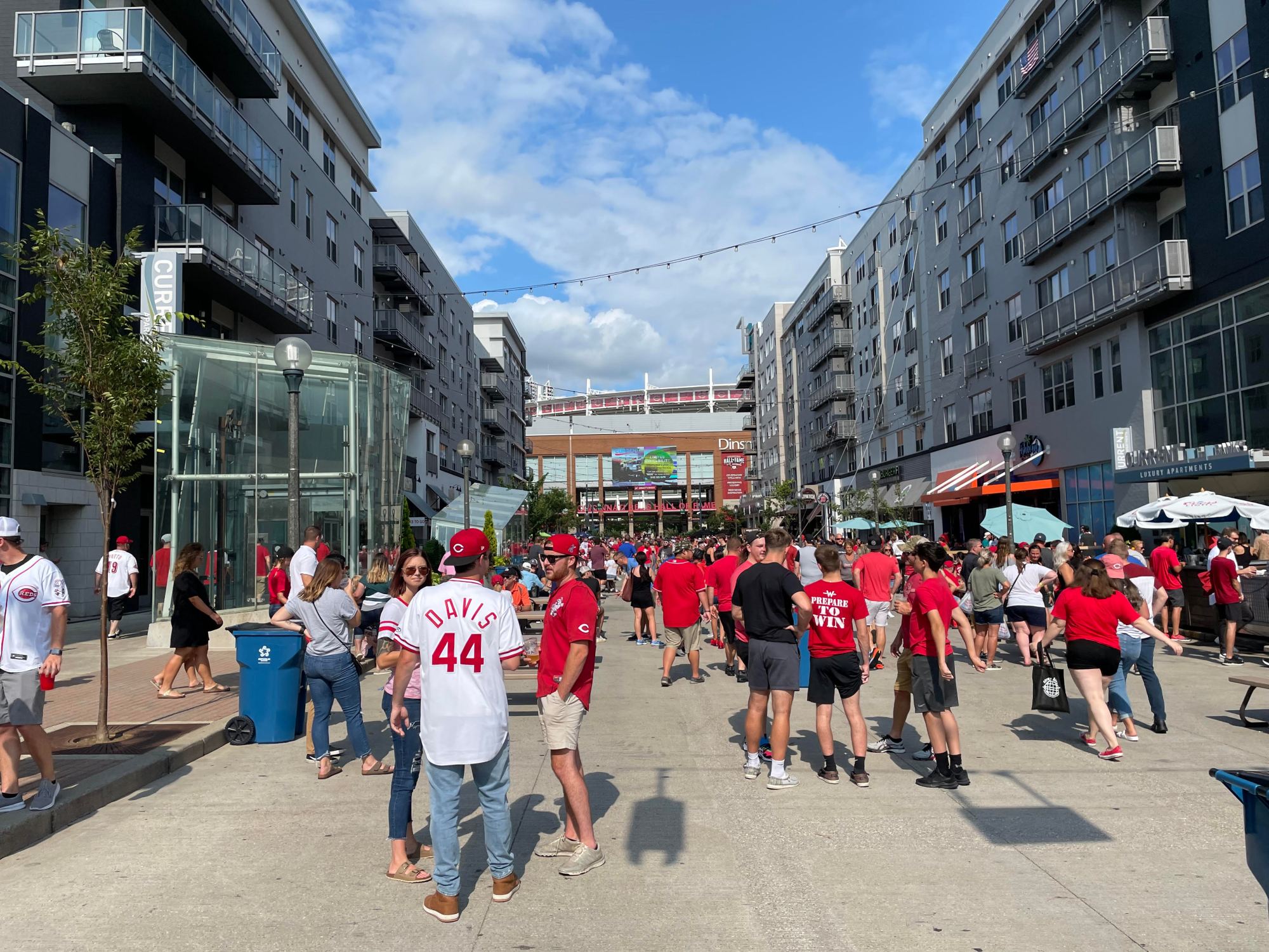 A view of Great American Ball Park in Cincinnati on July 17, 2021.